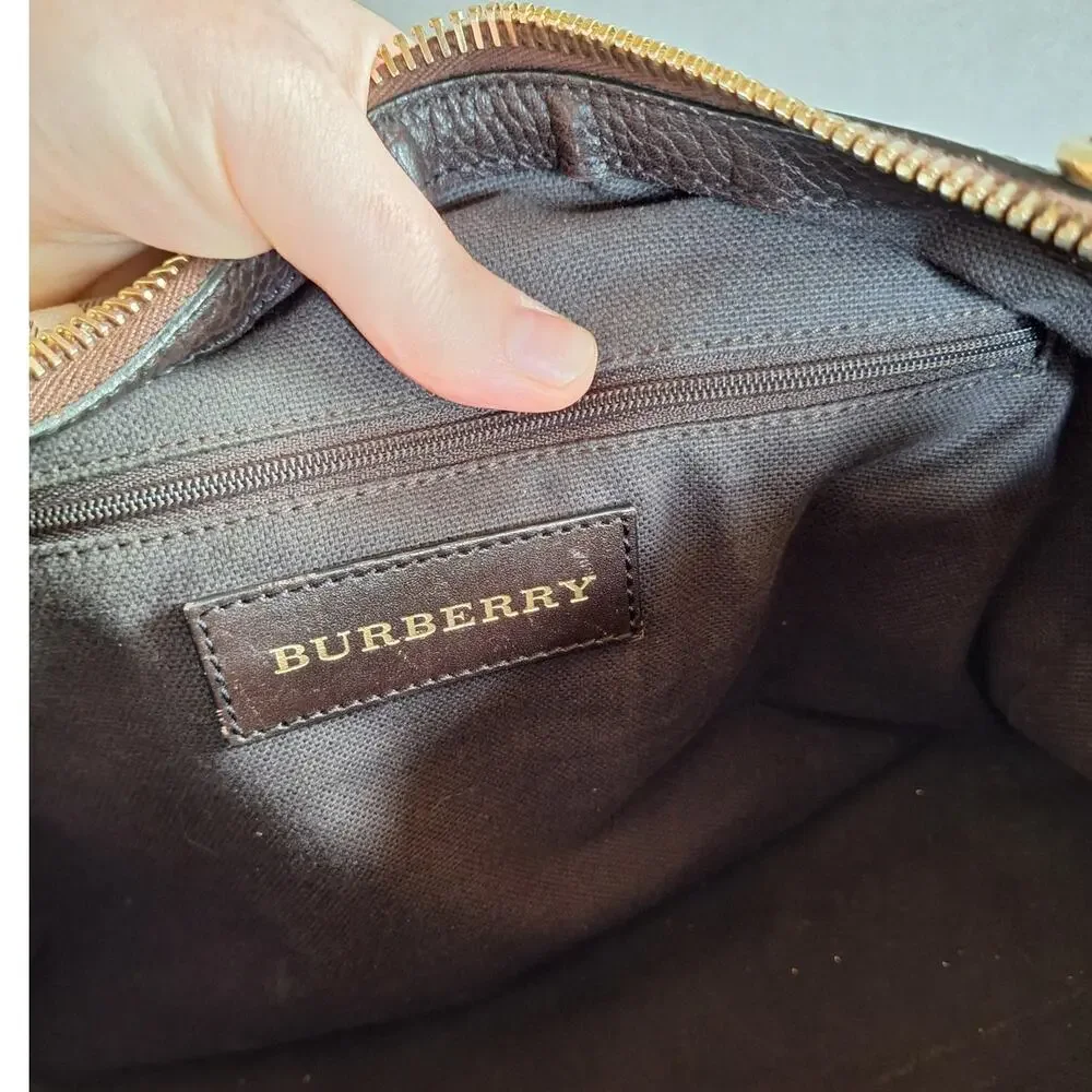 Burberry Haymarket Check Gladstone Bag crossbody satchel novacheck plaid cream